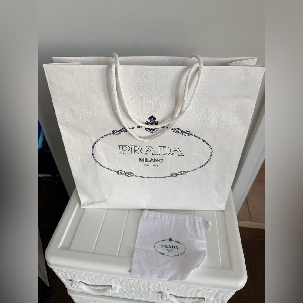 PRADA Authentic Large Shopping Gift Bag and Small Dust Bag